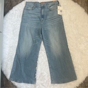 NWT 7 For All Mankind wide leg cropped jeans